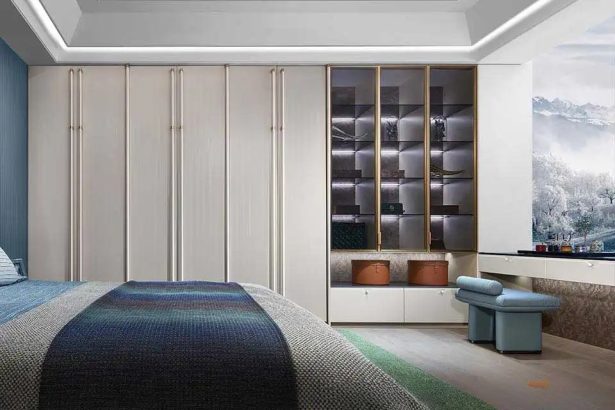 Modern European Style Wardrobe Design with Long Handles - DEWROMA