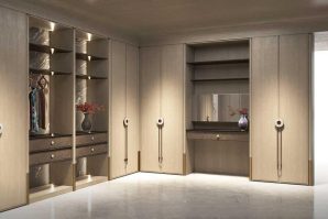 New Chinese Style Wooden Walk in Wardrobe - HEYDAY