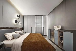 Modern Grey Bedroom Wardrobe - New Trend
