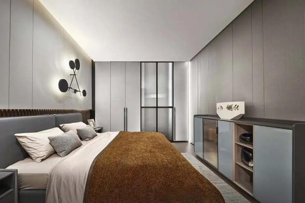 Modern Grey Bedroom Wardrobe - New Trend