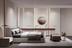 Minimalist White Wardrobe in UV Lacquer Finish - Song for You