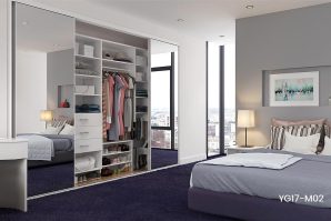 Australian Style Melamine Sliding Wardrobe YG17-M02