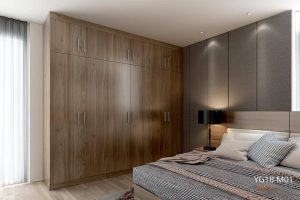 Wood Grain Melamine Hinged Wardrobe YG18-M01