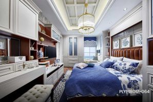 White Wooden Bedroom Wardrobes with Hinged Doors PLYP18017-064