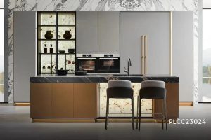 Modern European Kitchen Cabinets with Island - HOUMAS