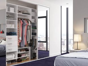 Australian Style Melamine Sliding Wardrobe YG17-M02