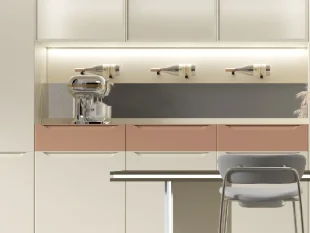 Custom Cream Warm Kitchen Cabinet Design - NITA